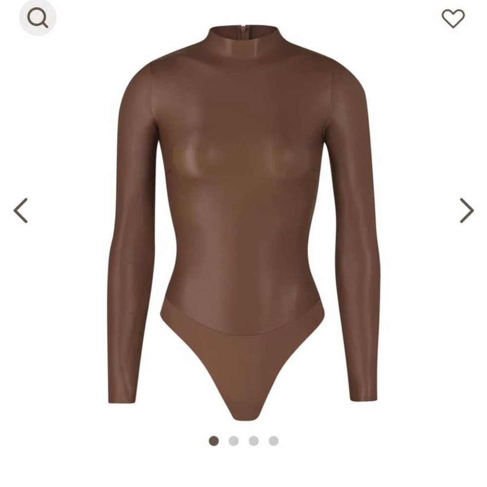 SKIMS faux leather bodysuit- size M- new with tags -retails $99
